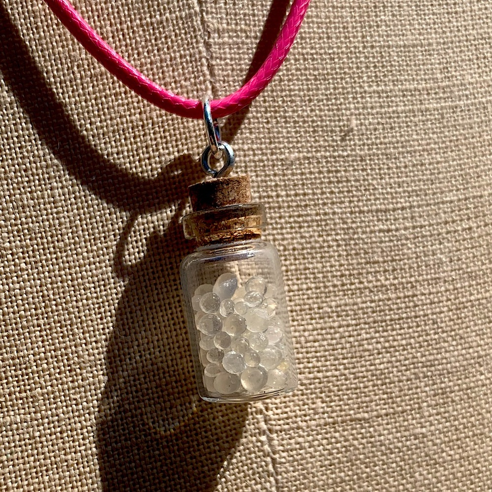 Handmade Shaker/Rattle Bottled Up Emotions Necklace